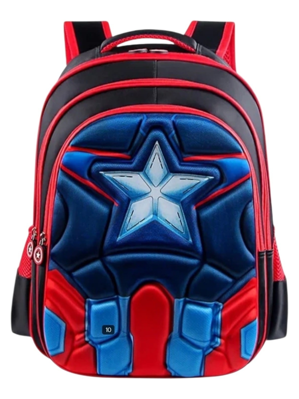 Kids Star Shield Backpack - Red & Blue